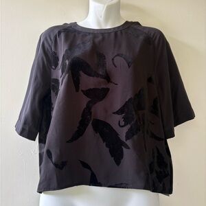 Allsaints Uma Lux Black Top BNWT SZ S